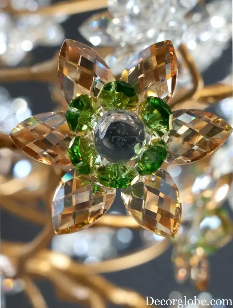 Solid Brass Branch Crystal Chandelier Chandelier