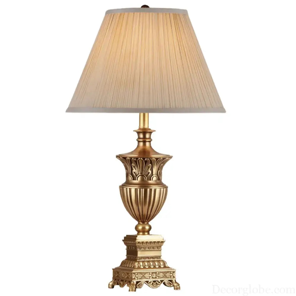 Florence Retro Luxury Copper LED Floor Lamp - Table Lamp