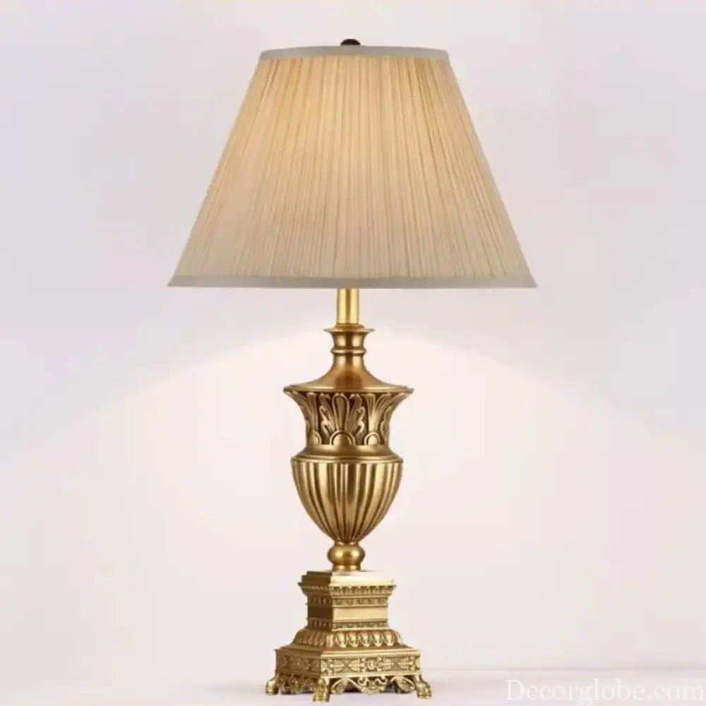 Florence Retro Luxury Copper LED Floor Lamp - Table Lamp