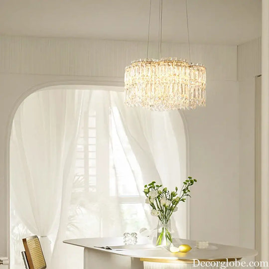 Flower Wave Crystal Luxury Ceiling Chandeliers - Modern LED Lustre Hanging Lamps for Dining Room - DecorGlobe