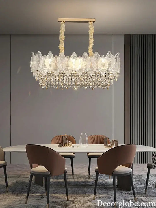 Elegant French Crystal Chandelier - Postmodern Light Luxury for a Luxurious Atmosphere in Living Rooms, Dining Rooms, and Bedrooms - DecorGlobe
