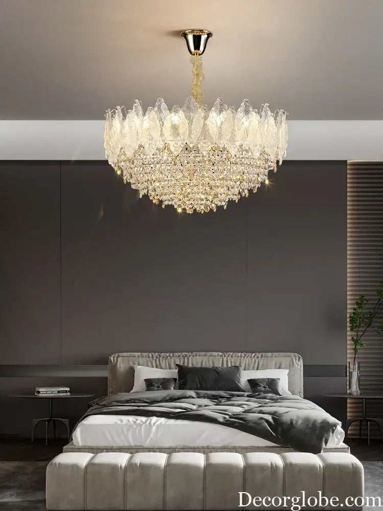 Elegant French Crystal Chandelier - Postmodern Light Luxury for a Luxurious Atmosphere in Living Rooms, Dining Rooms, and Bedrooms - DecorGlobe