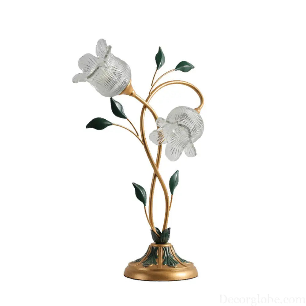 American Pastoral creative flower-shaped decorative table lamp modern minimalist art bedroom children’s room bedside