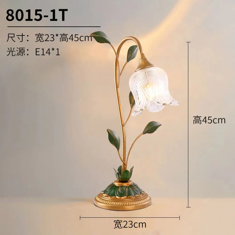 American Pastoral creative flower-shaped decorative table lamp modern minimalist art bedroom children’s room bedside