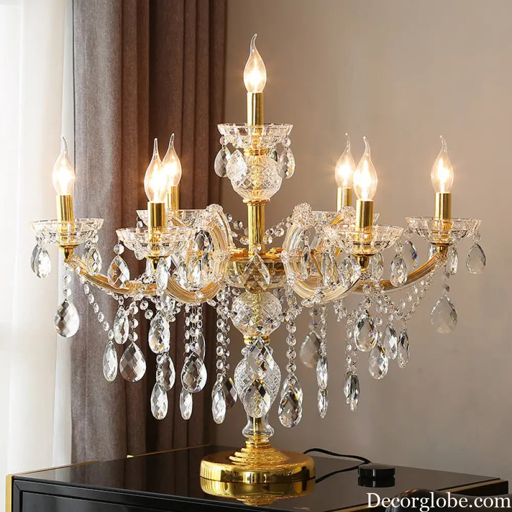 European Living Room Crystal Floor Lamp High-end Corridor Hotel Banquet Hall Luxury Lamp Floor Lamp Wedding Room