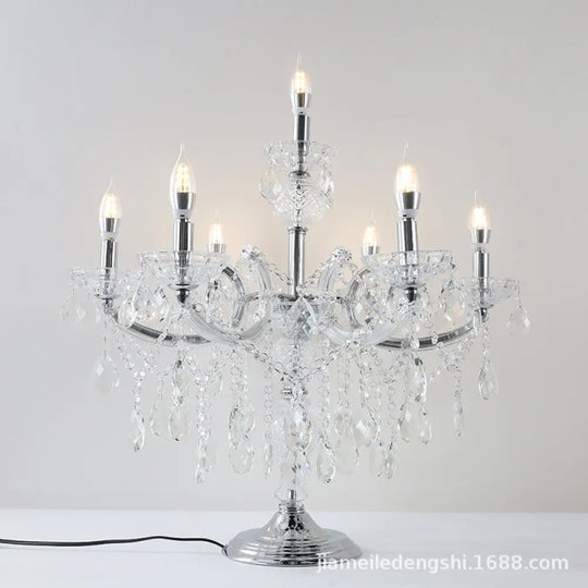 European Living Room Crystal Floor Lamp High-end Corridor Hotel Banquet Hall Luxury Lamp Floor Lamp Wedding Room