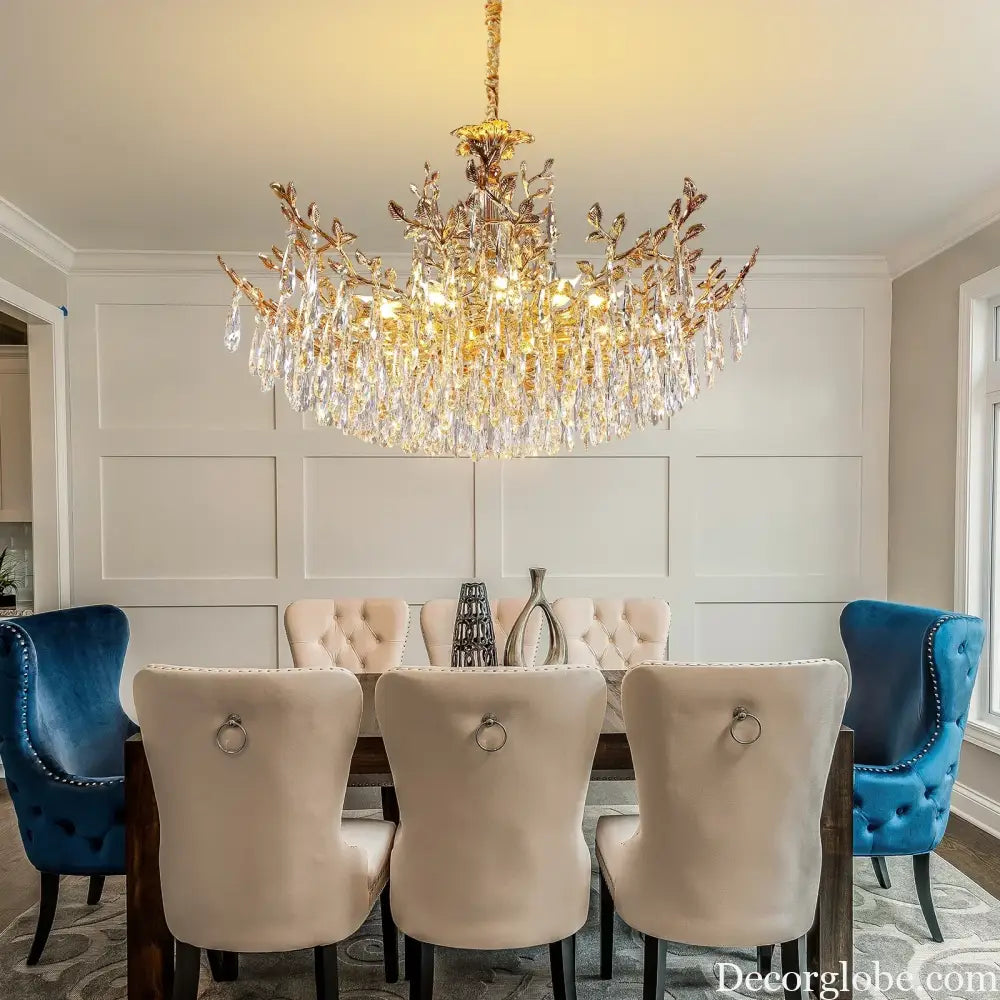 Camille Gold Branch Crystal Chandelier chandelier