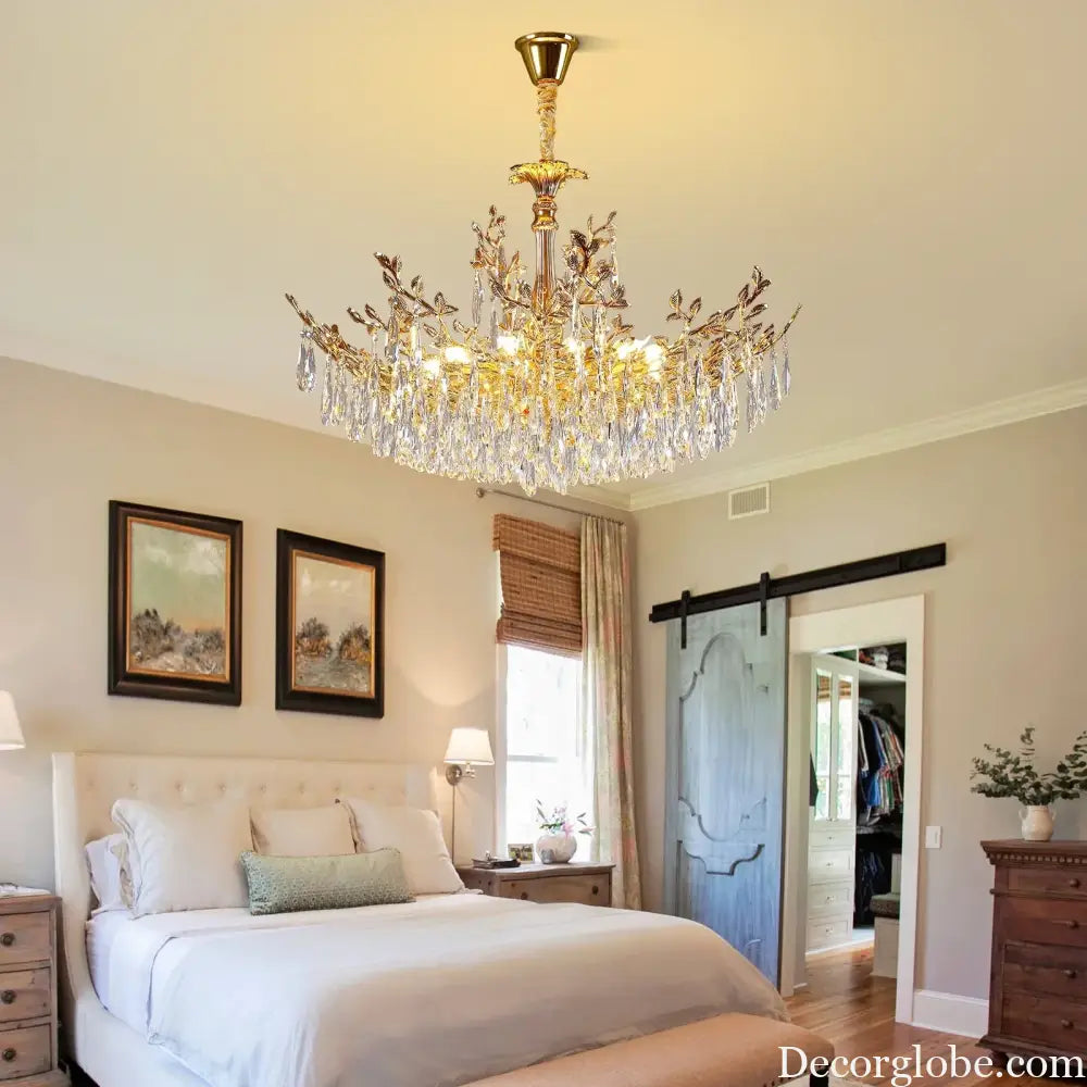 Camille Gold Branch Crystal Chandelier chandelier
