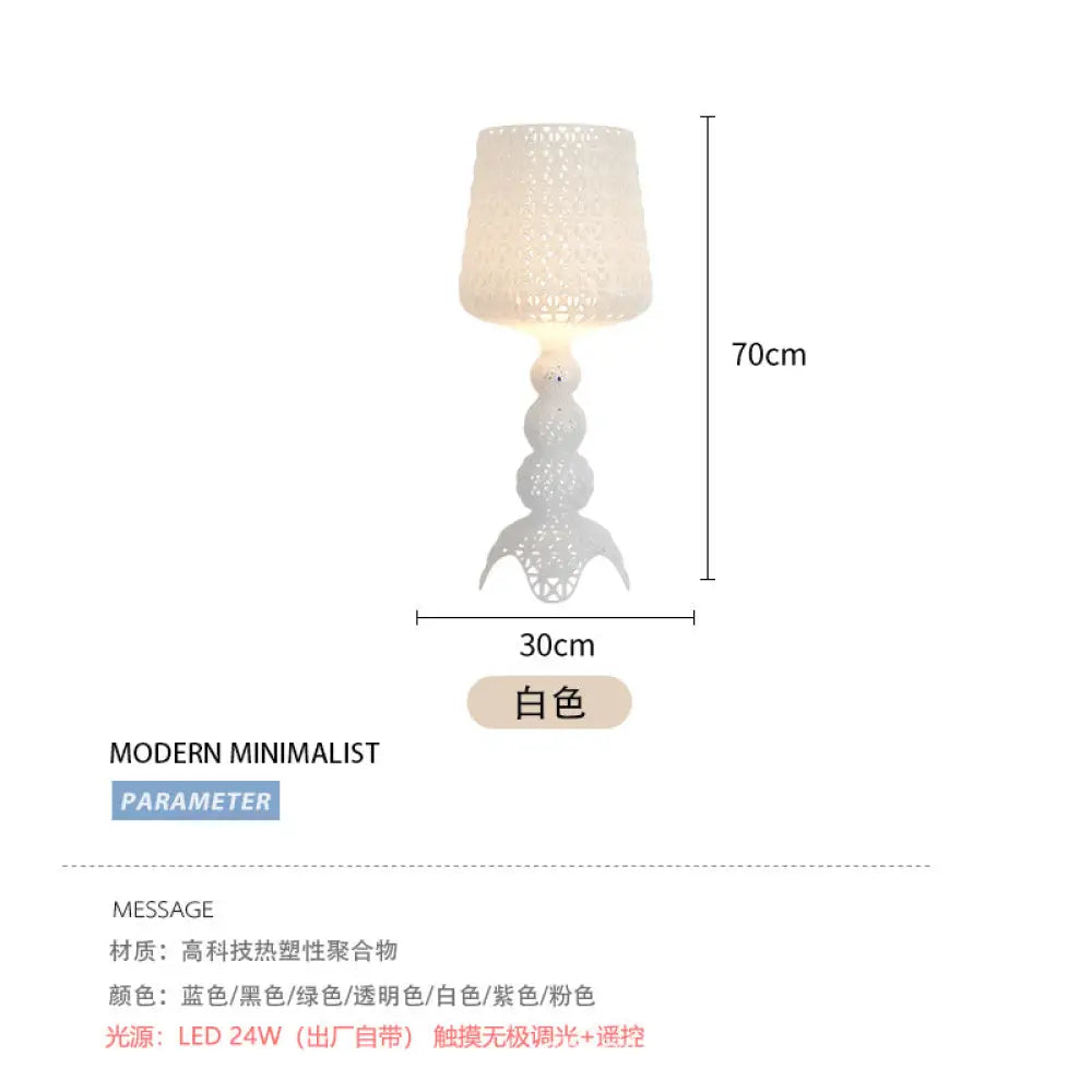 Italian Minimalist Living Room Hotel Decoration Nordic Modern Bedroom Study Hollow Wine Glass Table Lamp Atmosphere