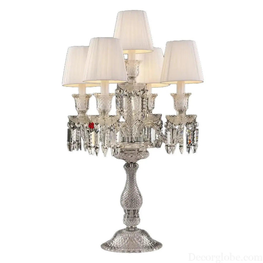 Light Luxury Romantic and Warm Living Room Hotel Restaurant Wedding Crystal Table Lamp European Style Villa Dimmable
