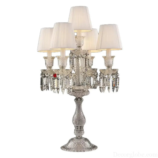 Light Luxury Romantic and Warm Living Room Hotel Restaurant Wedding Crystal Table Lamp European Style Villa Dimmable