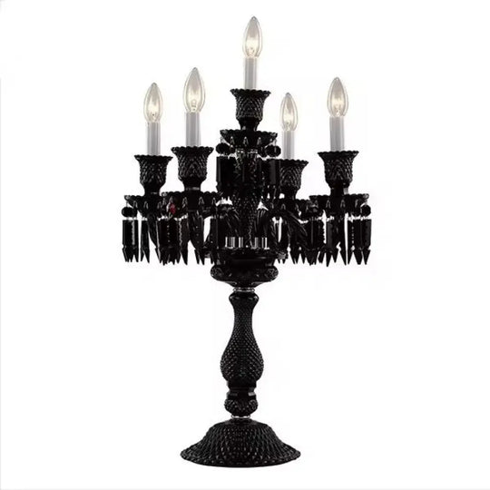 Light Luxury Romantic and Warm Living Room Hotel Restaurant Wedding Crystal Table Lamp European Style Villa Dimmable