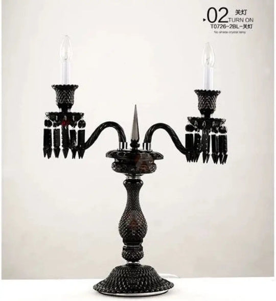 Light Luxury Romantic and Warm Living Room Hotel Restaurant Wedding Crystal Table Lamp European Style Villa Dimmable