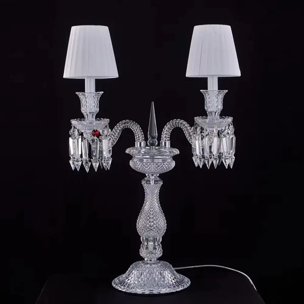 Light Luxury Romantic and Warm Living Room Hotel Restaurant Wedding Crystal Table Lamp European Style Villa Dimmable