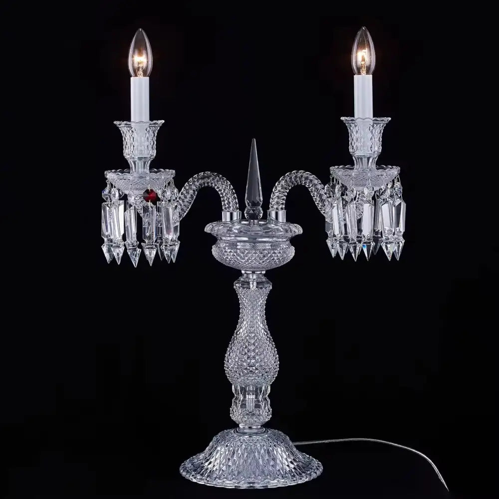 Light Luxury Romantic and Warm Living Room Hotel Restaurant Wedding Crystal Table Lamp European Style Villa Dimmable