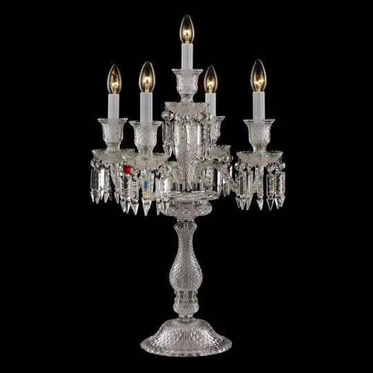 Light Luxury Romantic and Warm Living Room Hotel Restaurant Wedding Crystal Table Lamp European Style Villa Dimmable