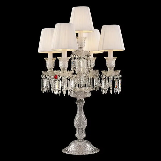 Light Luxury Romantic and Warm Living Room Hotel Restaurant Wedding Crystal Table Lamp European Style Villa Dimmable