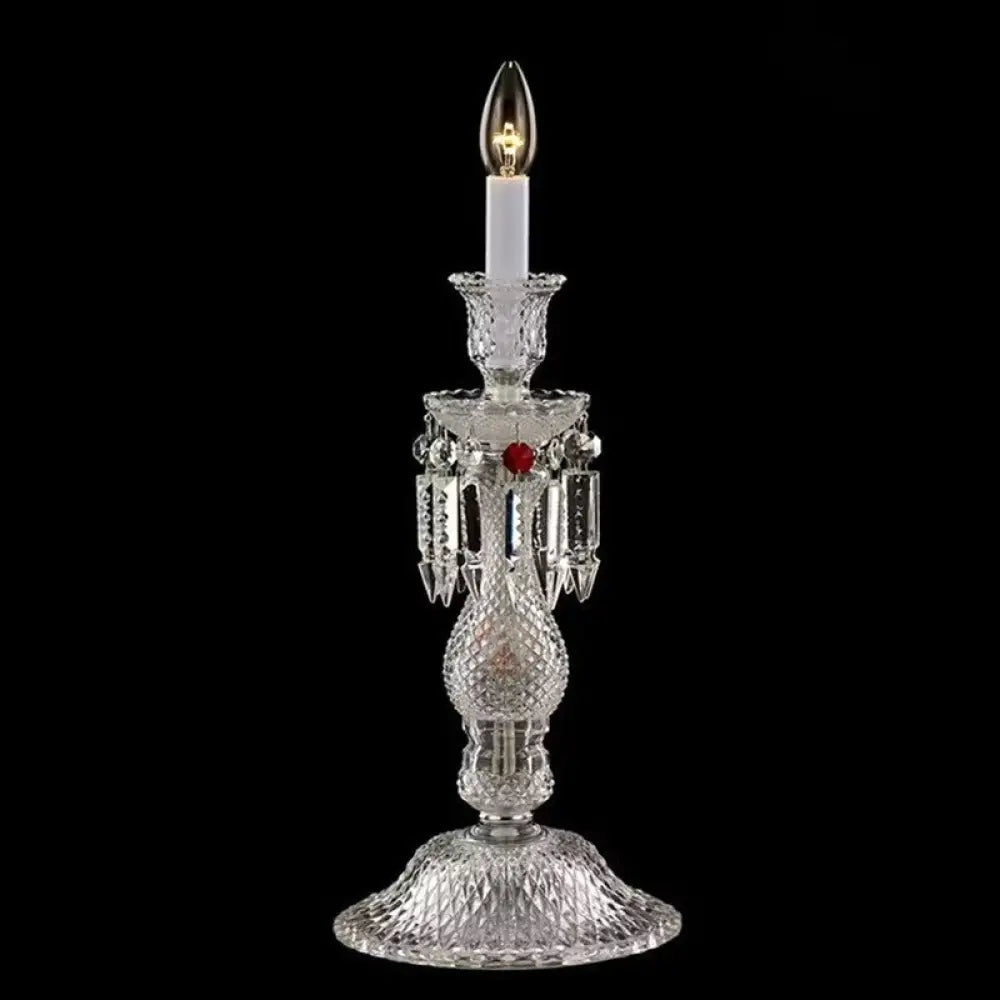 Light Luxury Romantic and Warm Living Room Hotel Restaurant Wedding Crystal Table Lamp European Style Villa Dimmable