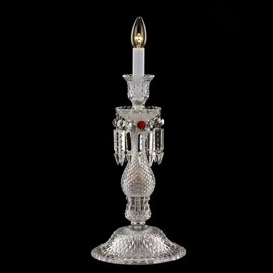 Light Luxury Romantic and Warm Living Room Hotel Restaurant Wedding Crystal Table Lamp European Style Villa Dimmable