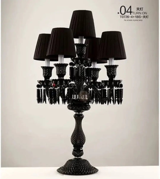 Light Luxury Romantic and Warm Living Room Hotel Restaurant Wedding Crystal Table Lamp European Style Villa Dimmable