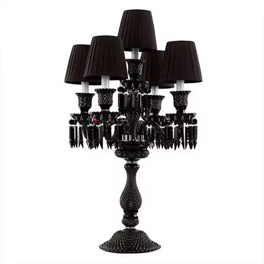 Light Luxury Romantic and Warm Living Room Hotel Restaurant Wedding Crystal Table Lamp European Style Villa Dimmable