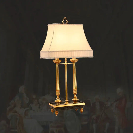 European Luxury Copper Desk Lamp for Bedroom Living Room and Study - 1 lamp D40 H79cm-yel / other - Table Lamp