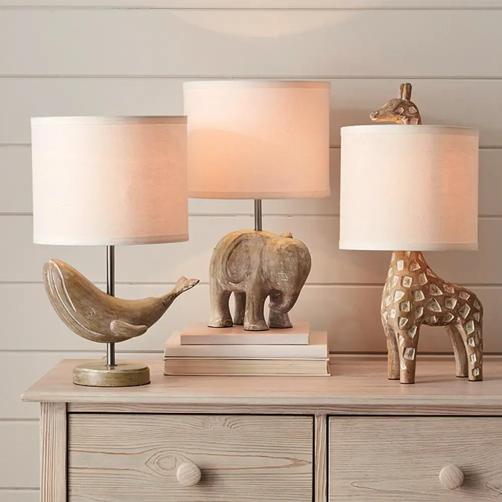 French-Style Vintage Bedroom Bedside Animal Table Lamp American-Style Cozy Creative Decorative Lighting for Children’s