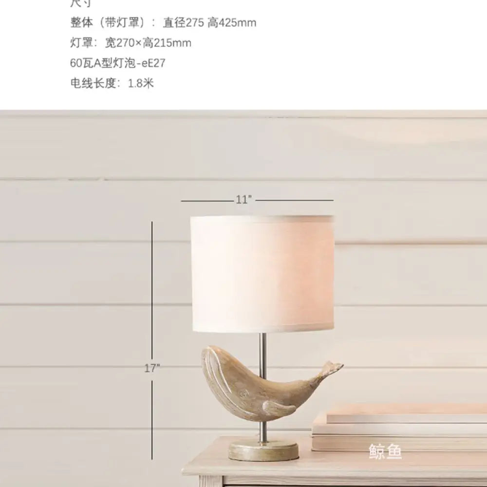 French-Style Vintage Bedroom Bedside Animal Table Lamp American-Style Cozy Creative Decorative Lighting for Children’s