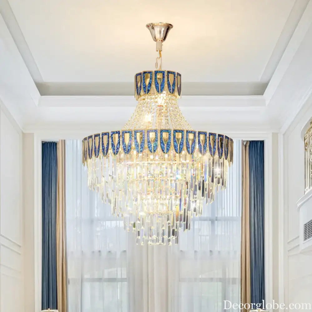 High-End Crystal Chandelier - Artistic Lighting for Living and Dining Spaces, Luxury Hotels, and Duplex Homes - DecorGlobe
