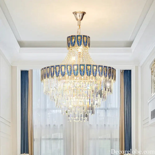 High-End Crystal Chandelier - Artistic Lighting for Living and Dining Spaces, Luxury Hotels, and Duplex Homes - DecorGlobe