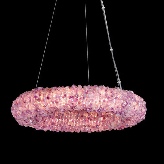 High-End Natural Crystal Chandelier for Living &amp; Bedroom