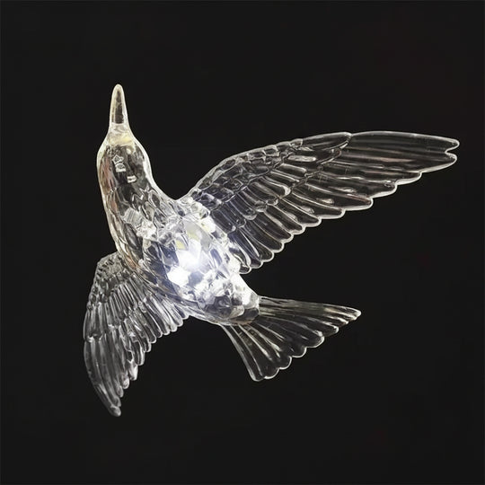 Acrylic Bird LED Pendant Lamp Pigeon Staircase Chandelier Hall Ceiling Hanging Lights Indoor Stair Artistic Decoration
