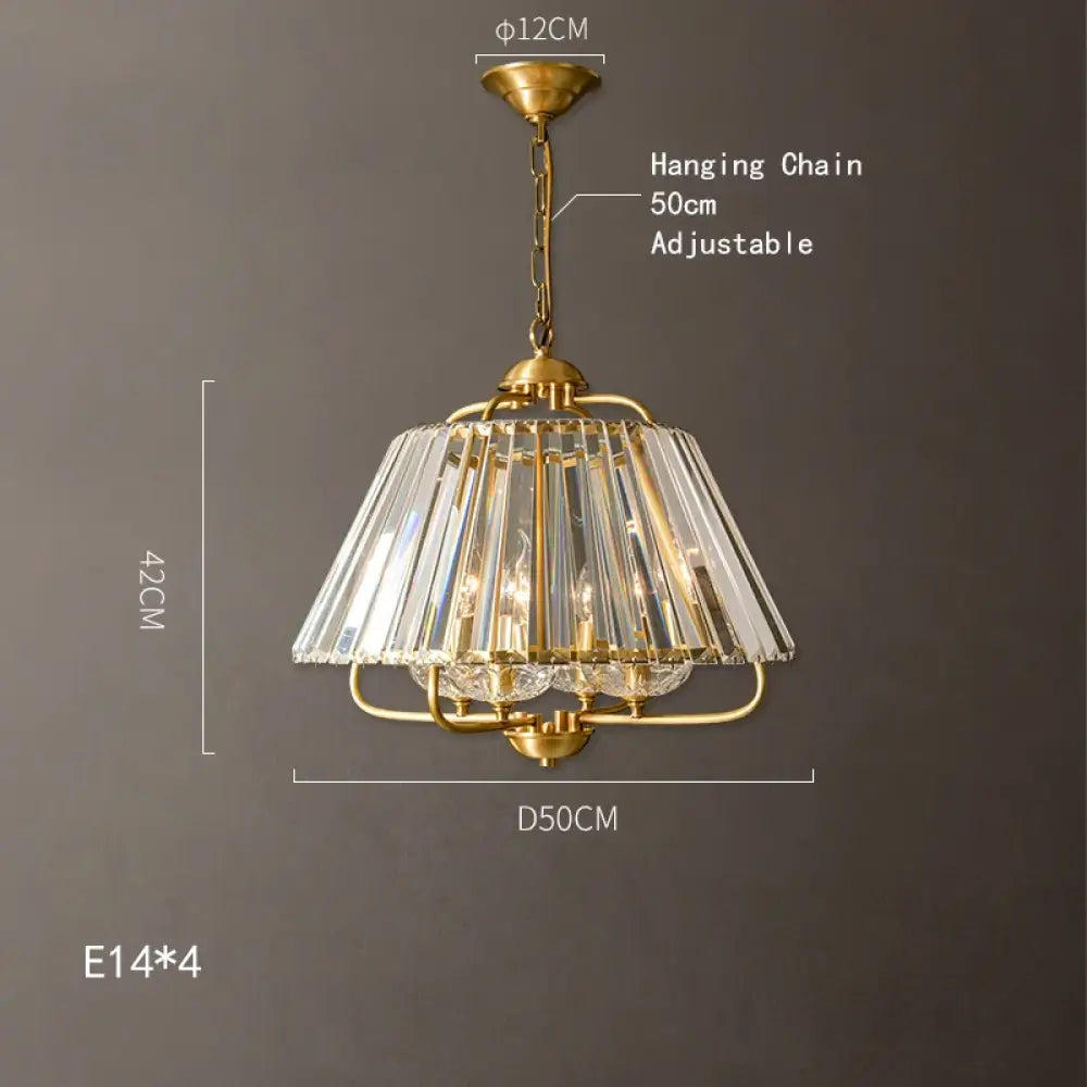 Luxury Brass K9 Crystal Modern Pendant Light LED Home Restaurant Ceiling Chandelier Hallway Hanging Lamp Dining Table