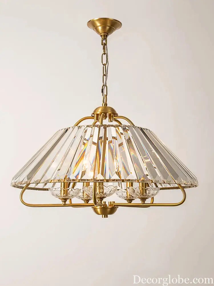 Luxury Brass K9 Crystal Modern Pendant Light LED Home Restaurant Ceiling Chandelier Hallway Hanging Lamp Dining Table