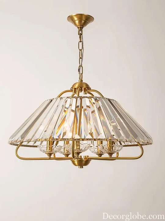 Luxury Brass K9 Crystal Modern Pendant Light LED Home Restaurant Ceiling Chandelier Hallway Hanging Lamp Dining Table