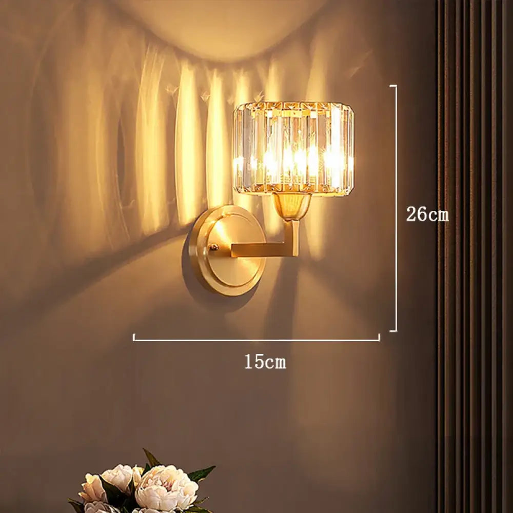Luxury Brass K9 Crystal Modern Pendant Light LED Home Restaurant Ceiling Chandelier Hallway Hanging Lamp Dining Table