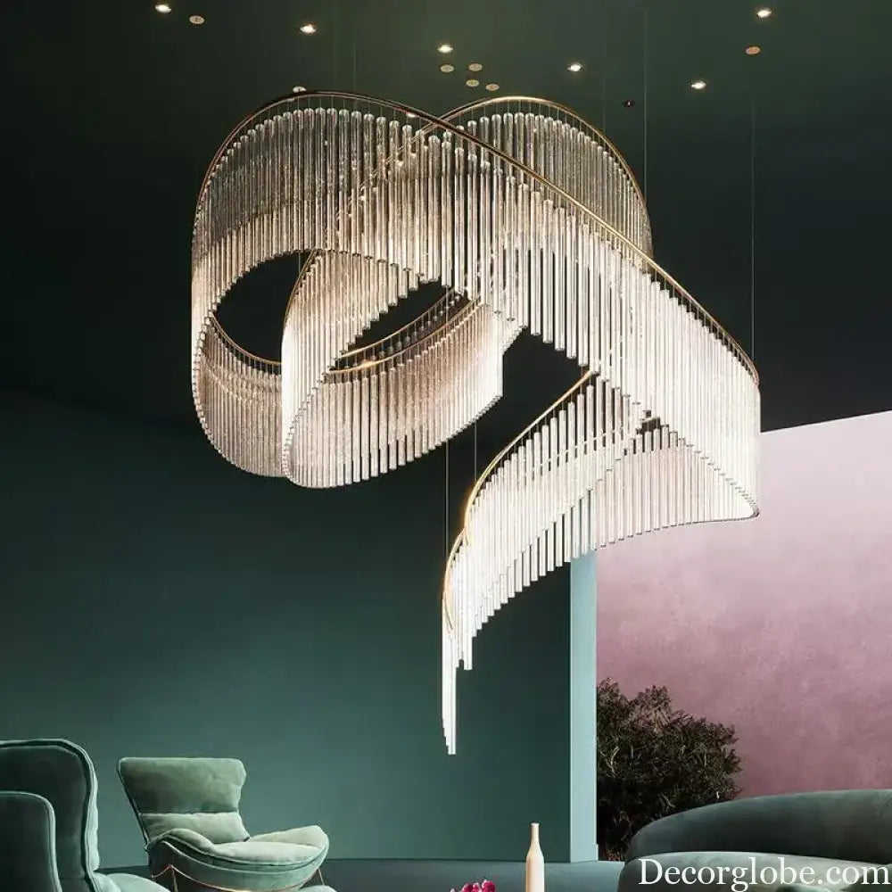 Isabella Custom Build Luxury Glass LED Chandelier Chandelier