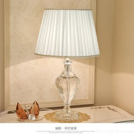 Luxury Crystal Table Lamp for Bedroom &amp; Bedside Decor