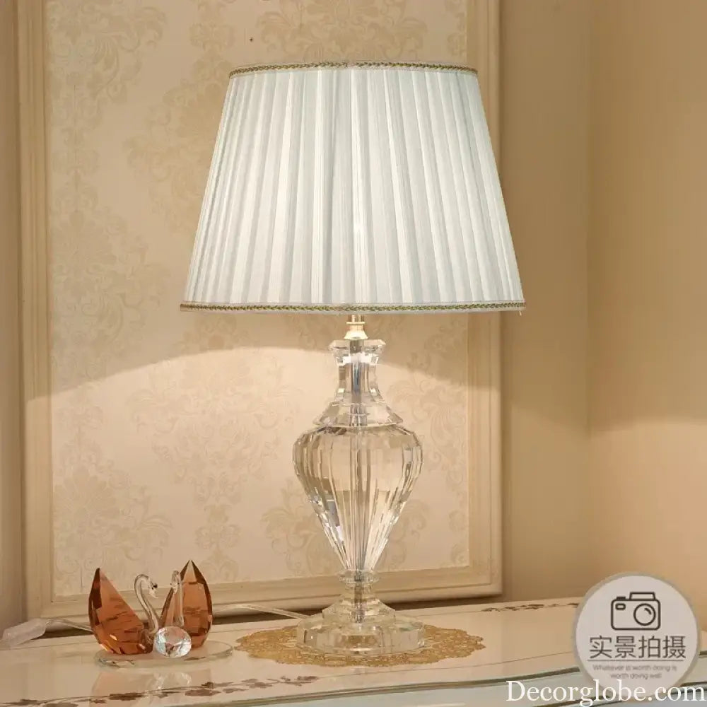 Luxury Crystal Table Lamp for Bedroom &amp; Bedside Decor