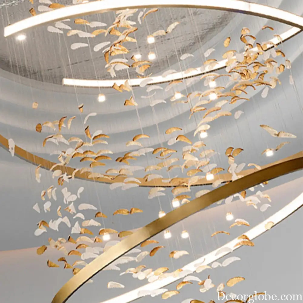 Isolde Custom Build Leaf Ring Chandelier custom / custom / Custom|Modern Chandelier
