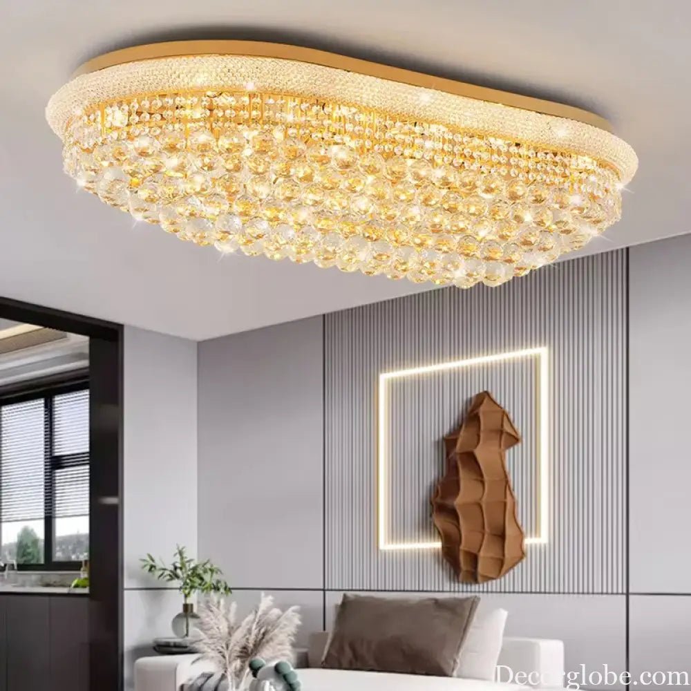 Luxury Crystal Led Ceiling Lamp For Living Room Modern Chandelier Lamps For Room Dining Room Lustre Ceilings Lamp