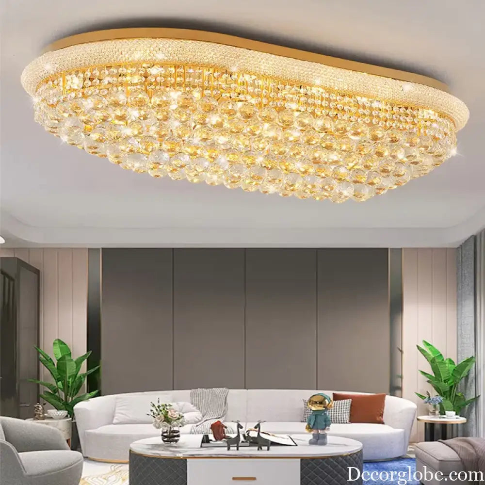 Luxury Crystal Led Ceiling Lamp For Living Room Modern Chandelier Lamps For Room Dining Room Lustre Ceilings Lamp