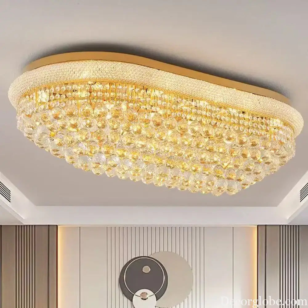Luxury Crystal Led Ceiling Lamp For Living Room Modern Chandelier Lamps For Room Dining Room Lustre Ceilings Lamp