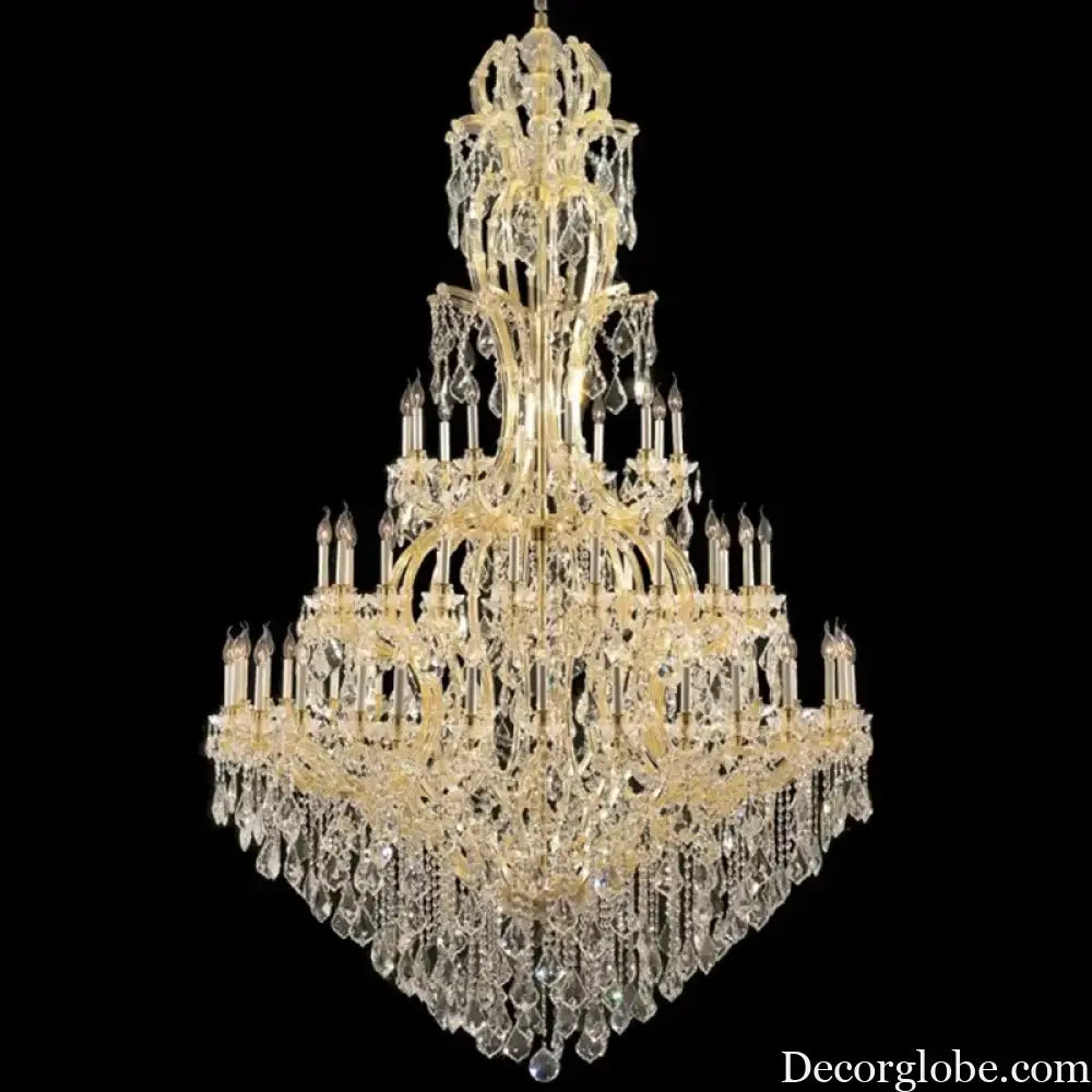Luxury Large Crystal Candle Chandelier for Lobby and Villa Lighting Chandelier