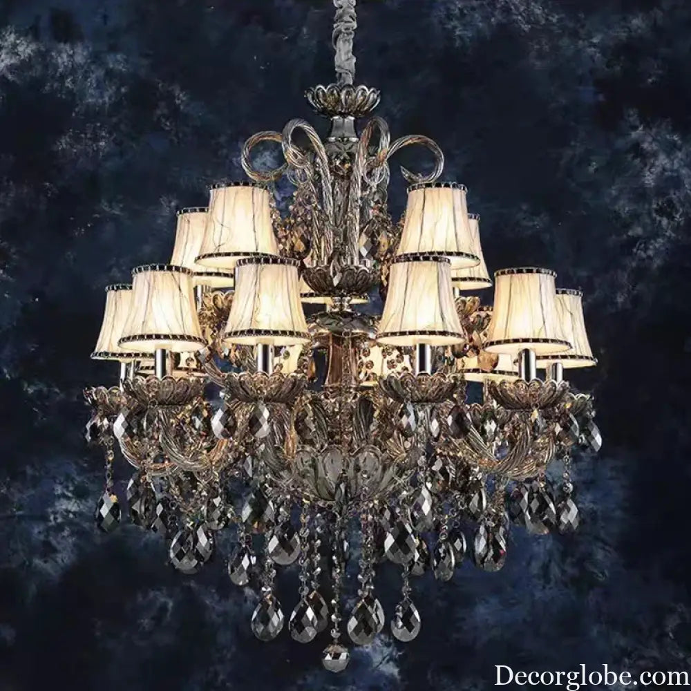 Large Crystal Chandelier for Duplex Hall and Villa Lighting Chandelier
