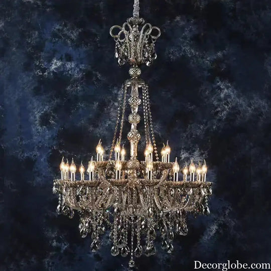 Large Crystal Chandelier for Duplex Hall and Villa Lighting Chandelier