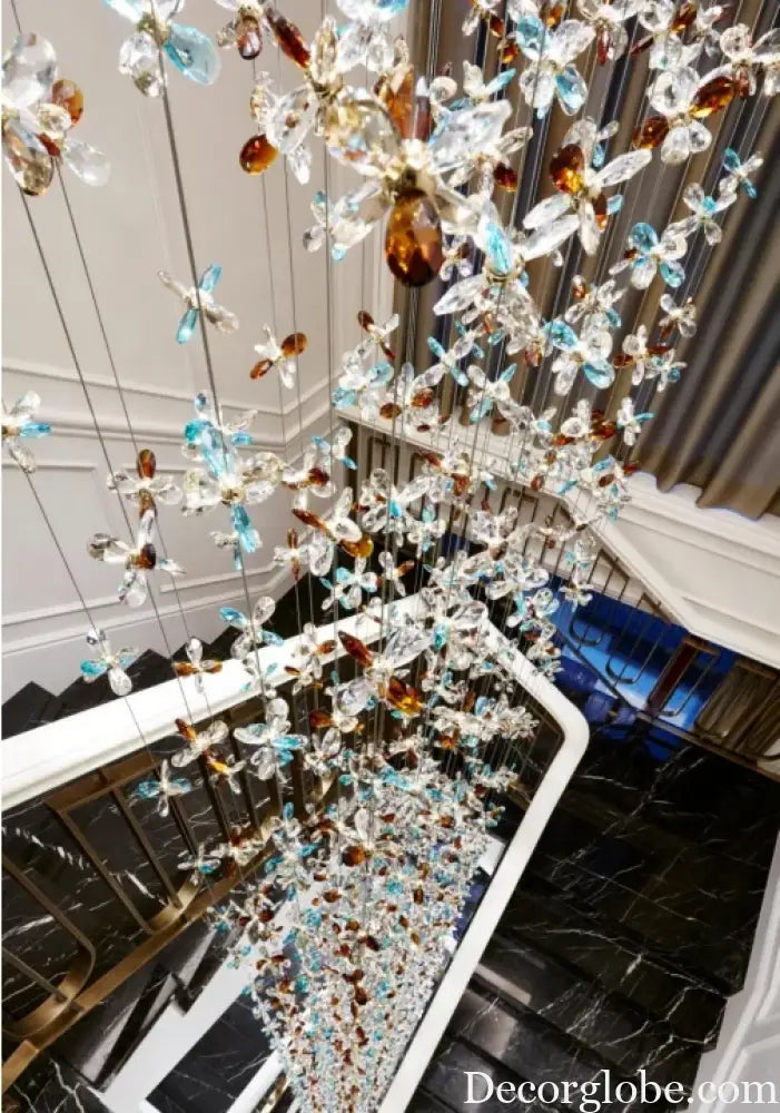 Luxury LED Rotating Crystal Chandelier – Modern Villa &amp; Hotel Statement Lighting 50 / 1 Bulb / Golden|luxury Chandelier
