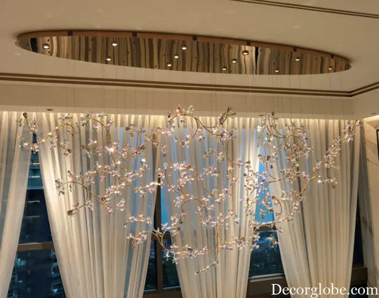 Luxury LED Rotating Crystal Chandelier – Modern Villa &amp; Hotel Statement Lighting 50 / 1 Bulb / Golden|luxury Chandelier