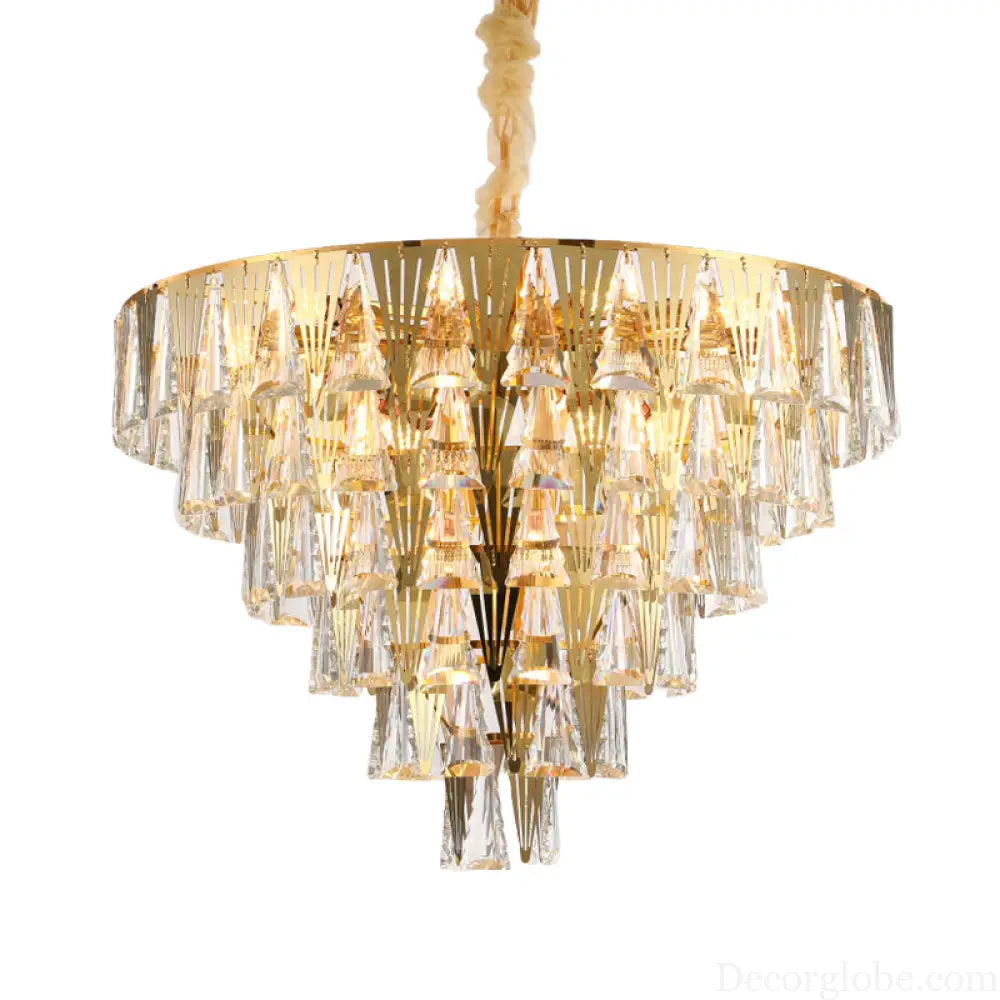 Leia Sparkling 8-Light Crystal Chandelier - Elegant Ambiance for Your Dining Room - DecorGlobe