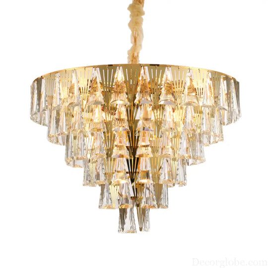 Leia Sparkling 8-Light Crystal Chandelier - Elegant Ambiance for Your Dining Room - DecorGlobe